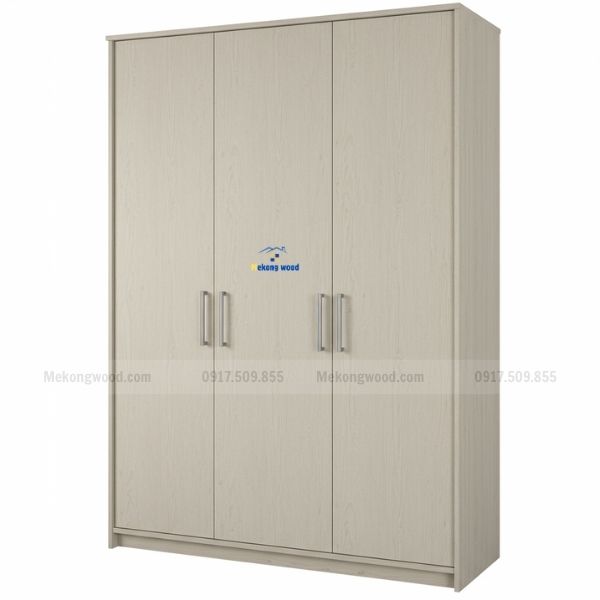tủ quần áo gỗ công nghiệp 3 cánh 1m6 x 2m2