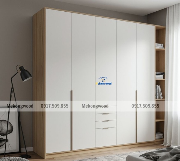 tủ quần áo gỗ công nghiệp đẹp