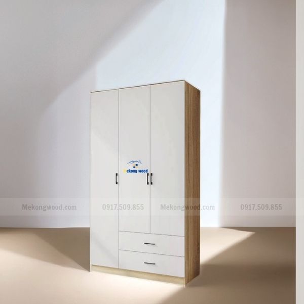 tủ quần áo go cong nghiệp mdf