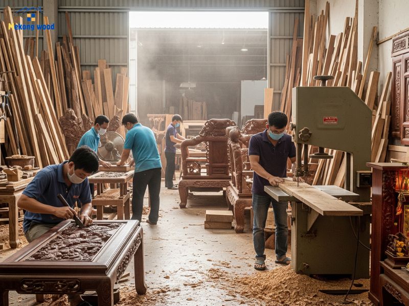 bảng giá thi công nội thất tại mekongwood