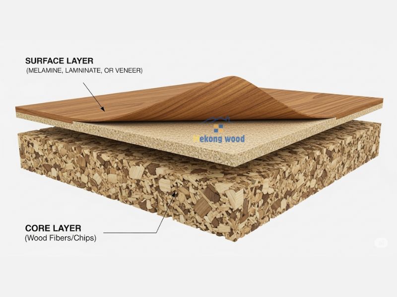 cấu tạo các lớp của gỗ công nghiệp