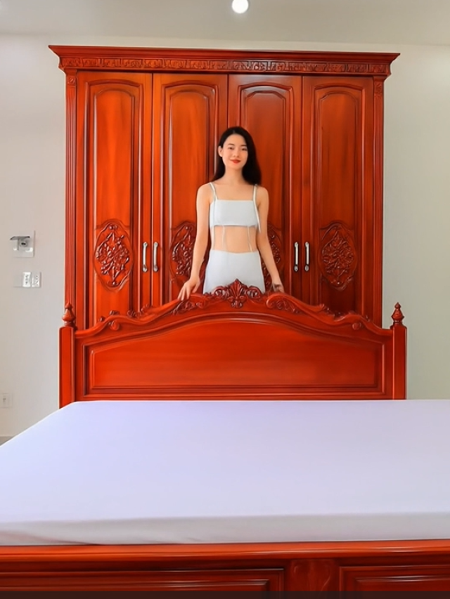 Combo nội thất phòng ngủ gỗ sang trọng
