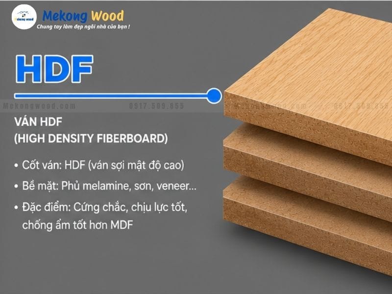 Đặc điểm của ván gỗ công nghiệp HDF