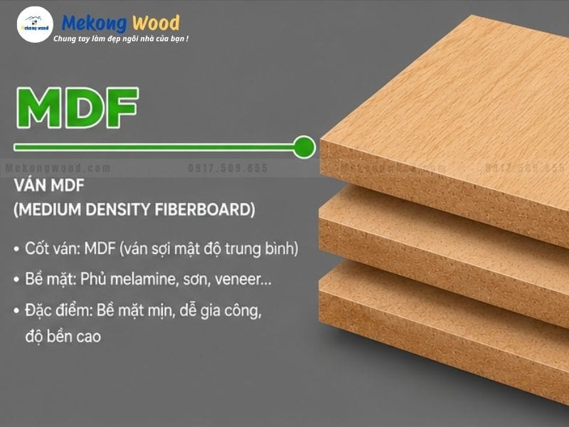 Đặc điểm của gỗ công nghiệp MDF