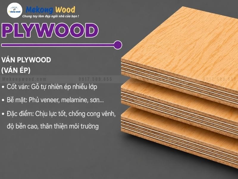 Đặc điểm của ván ép công nghiệp plywood
