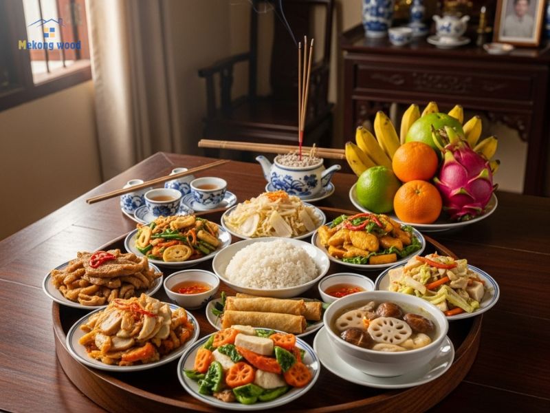 mâm cơn cúng chay ngày vu lan trong tháng 7