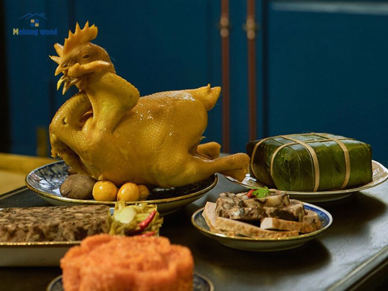mâm cơm mặn cúng gia tiên tháng 7