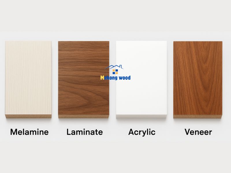 phân biệt các bề mặt phủ gỗ công nghiêp 