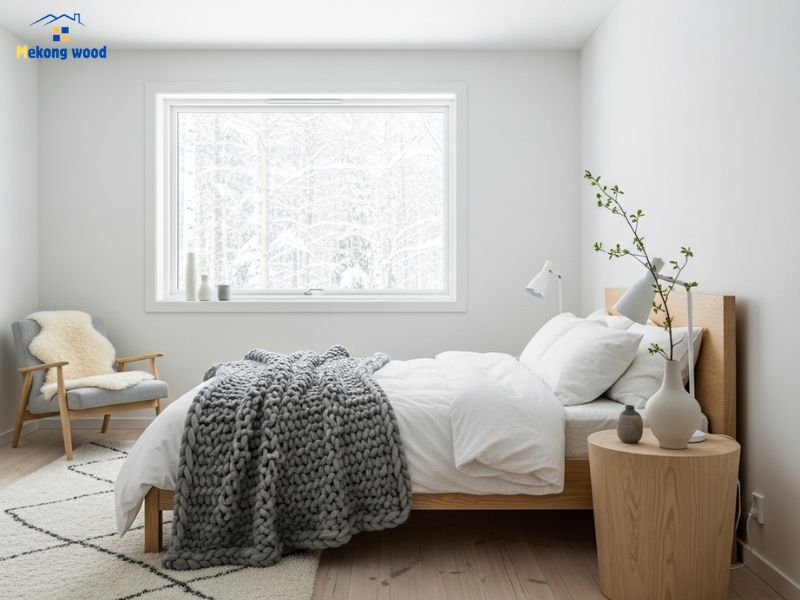 thiết kế phòng ngủ đẹp kiểu bắc âu