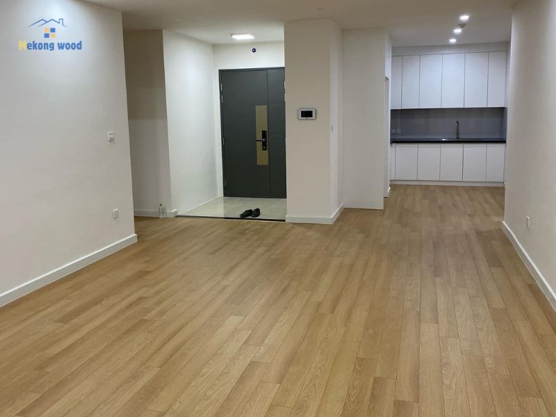 hình ảnh sàn gỗ sồi cục đẹp và sang trọng