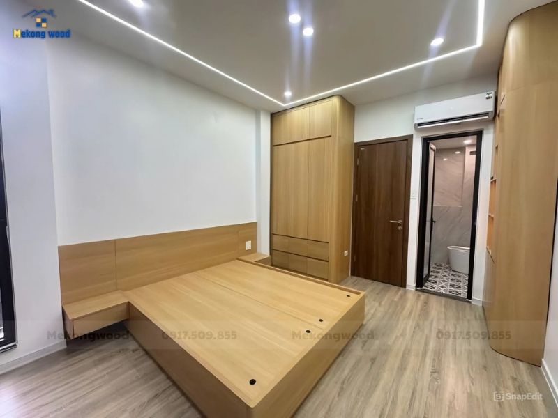 Thi Công 2 Phòng Ngủ Gỗ Công Nghiệp Tại Đồng Tháp