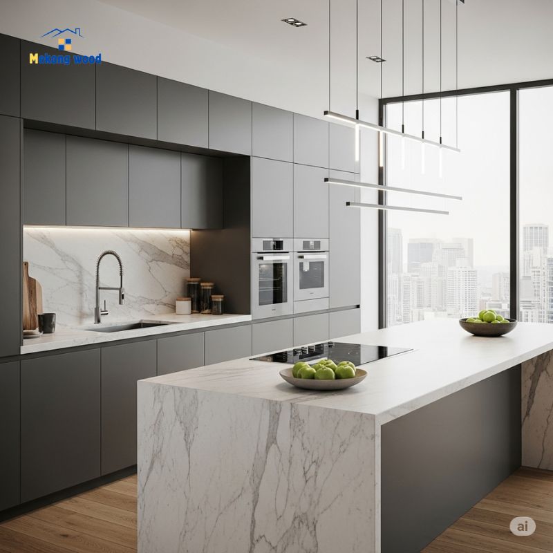 Thiết kế phòng bếp đẹp hiện đại và sang trọng