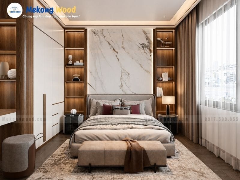 Hình ảnh thiết kế phòng ngủ bằng gỗ công nghiệp tối ưu cho sở thích cá nhân