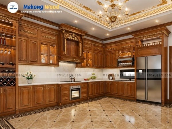 Chọn tủ bếp cho căn hộ biệt thự , nhà vườn cao cấp