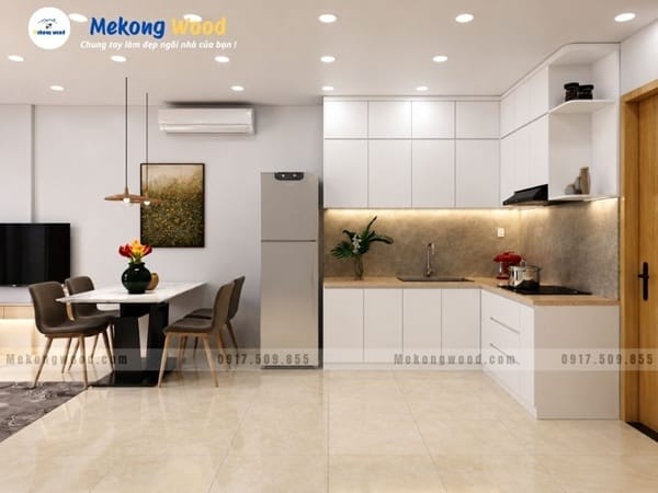 Mẫu tủ bếp dành cho chung cư
