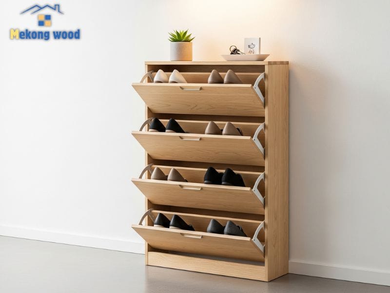 mẫu tủ giày dép tại Mekongwood