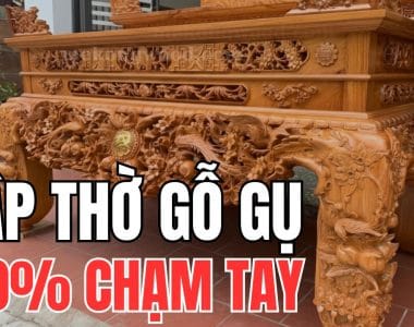 sập thờ gỗ gụ chạm tay 100%