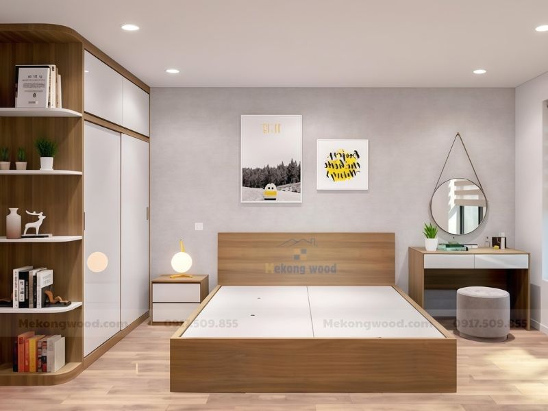 hình ảnh bàn gia nội thất phòng ngủ gỗ mdf