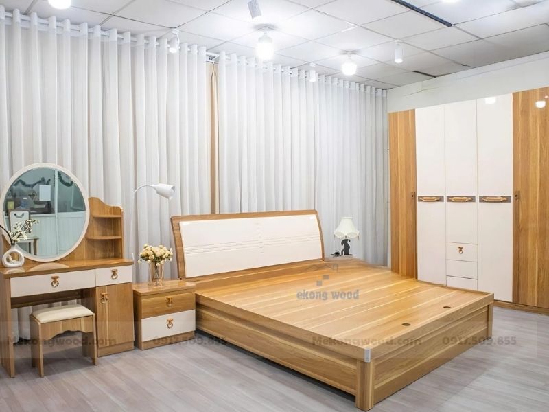 combo phòng ngủ gỗ công nghiệp giá rẻ