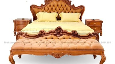 Hình ảnh combo nội thất phòng ngủ tân cổ điển 3 món sang trọng