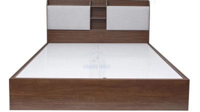 mẫu giường gỗ công nghiệp bọc nệm