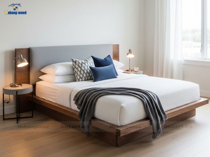 hình ảnh mẫu giường ngủ tại mekongwood