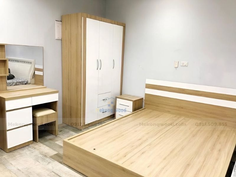 combo nội thất phòng ngủ dành cho cawnn hộ nhỏ