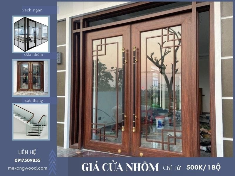 Mekongwood nhận thi công nội thất nhôm kính