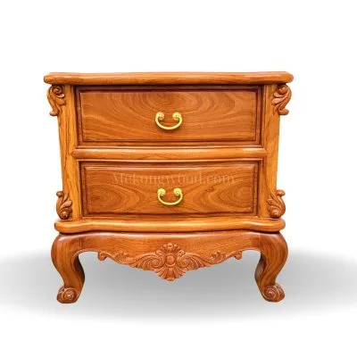 sản phẩm tủ đầu giường tân cổ điển gỗ gõ đỏ