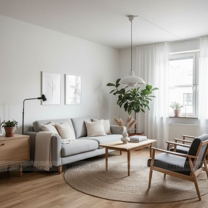 Phong cách nội thất chung cư Scandinavian