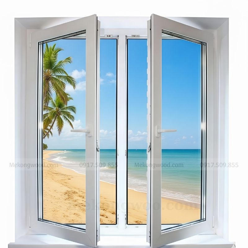 Cửa sổ 2 cánh uPVC – Bền đẹp, cách âm hiệu quả