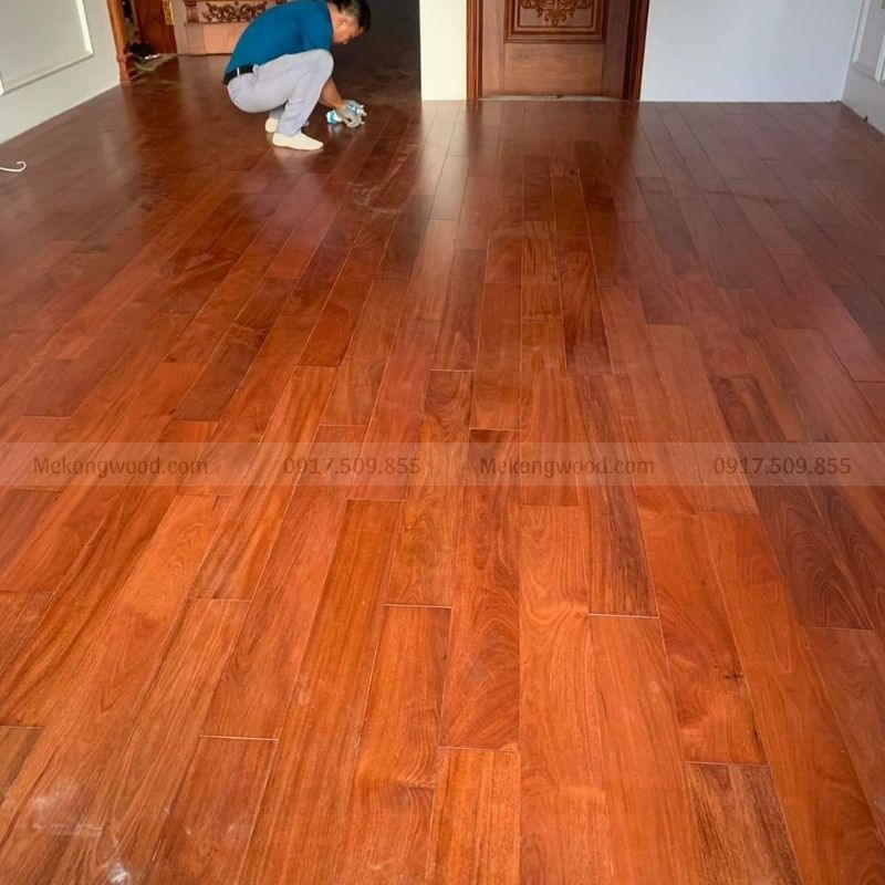 Sàn gỗ Lim cao cấp kháng mối mọt, ẩm mốc, cho nhà ở hiện đại