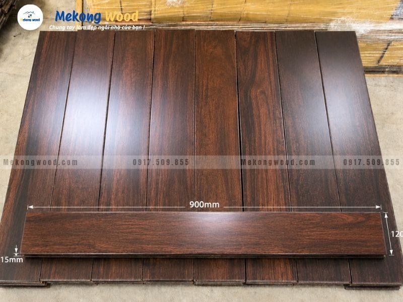 Kích thước tiêu chuẩn của sàn gỗ chiu liu