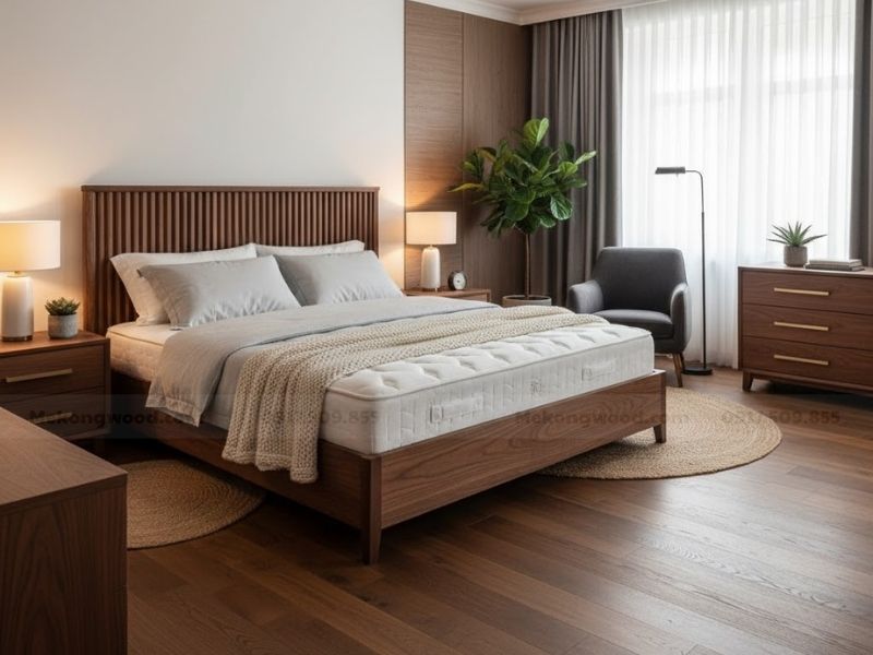 hình ảnh phòng ngủ chung cu 70m thiết kế hiện đại