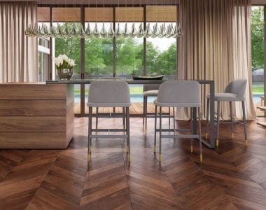 sàn gỗ óc chó tự nhiên sang trọng và cao cấp