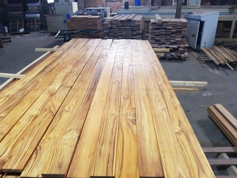 xưởng sản xuất sàn gỗ teak tự nhiên