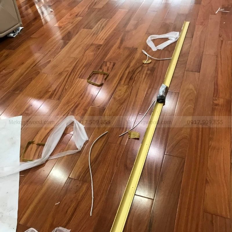 Mekongwood nhận thi công sàn gỗ gõ đỏ trọn gói tại TPHCM , ĐỒNG THÁP và Miền Tây