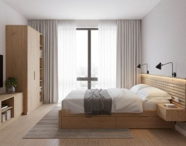 mẫu thiết kế phòng ngủ 10m2 cho vợ chồng đẹp