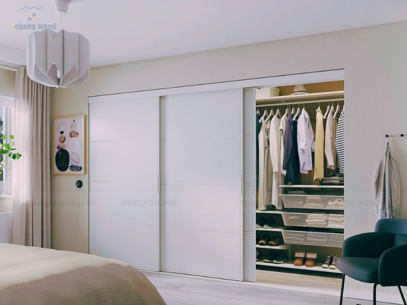 hình ảnh mẫu tủ áo âm tường