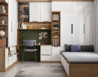 hình ảnh thiết kế tủ quần áo cho phòng ngủ nhỏ