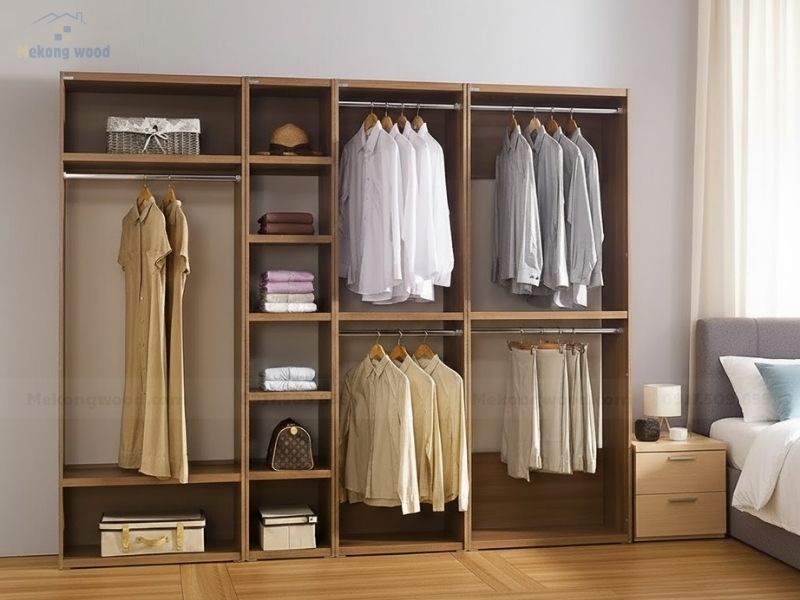 tủ treo quần áo theo phong cách nhật bản