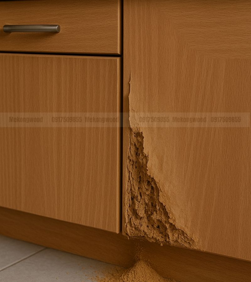 Những hậu quả không tốt khi tủ bếp bị mối mọt