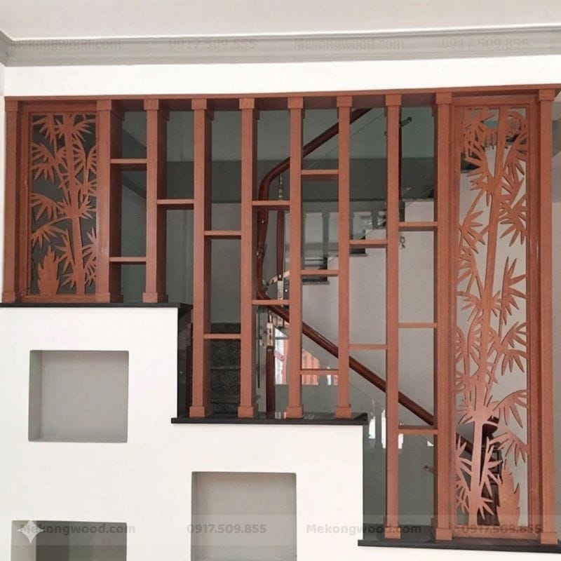 Mẫu vách ngăn hiện đại dành cho nhà ống