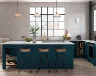 thiết kế thi công tủ bếp tân cổ điển tại mekongwood