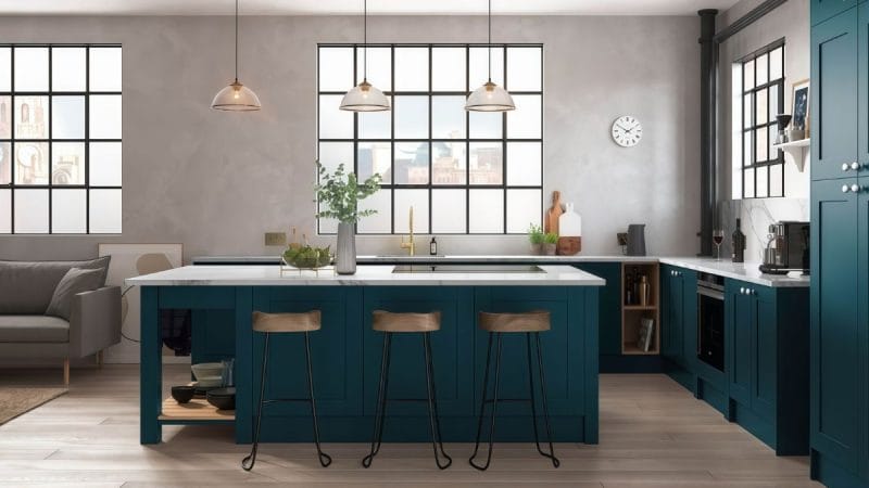 thiết kế thi công tủ bếp tân cổ điển tại mekongwood