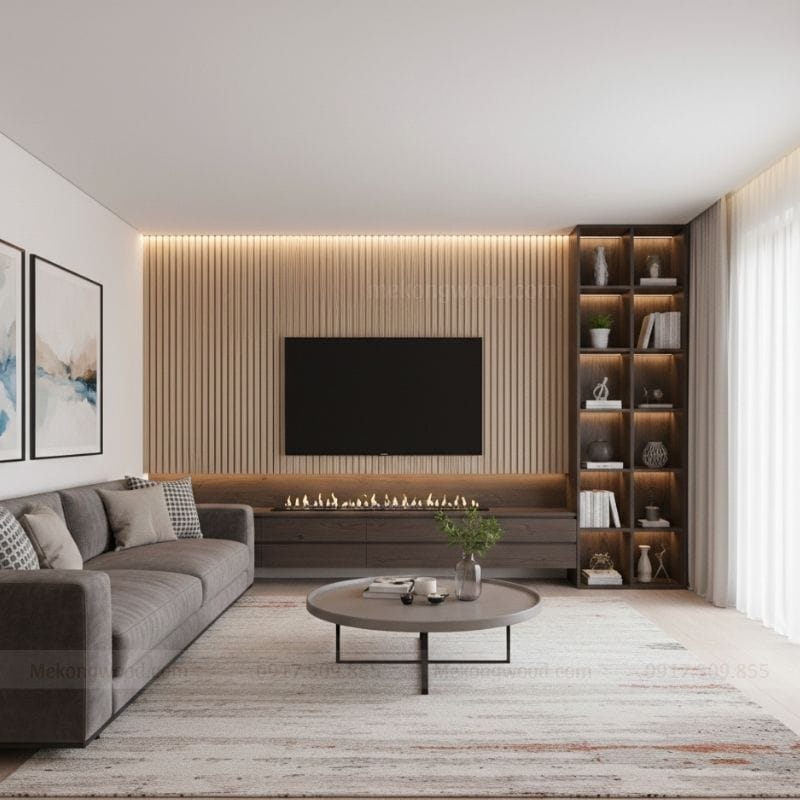 Hình ảnh decor phòng khách chung cư theo hưng hiện đại