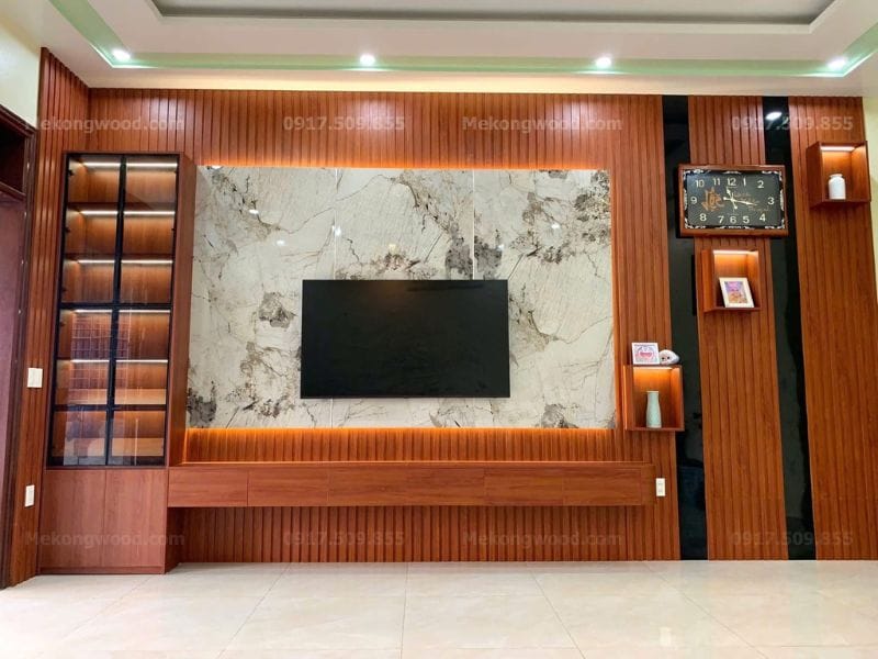 Mẫu vách tivi lam sóng mới nhất