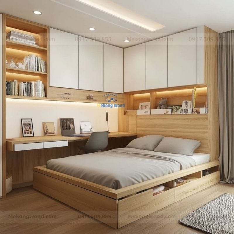 Cách bố trí nội thất cho phòng ngủ 15m2