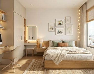 Hình ảnh decor phòng ngủ chill cựa đẹp tại Mekongwood