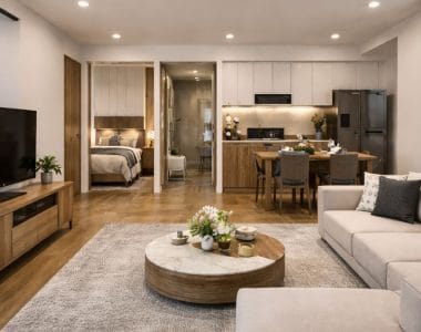 thiết kế nội thất chung cư 2 phòng ngủ tại Bến Lức